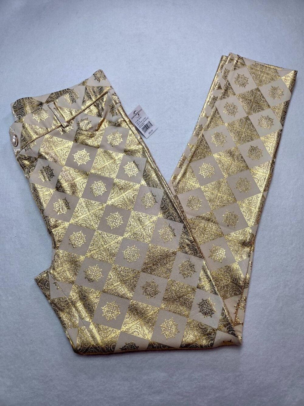 Harry Potter Universal Studios Women’s XL Gold Metallic Foil Pants NWT